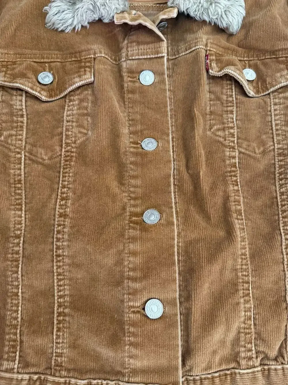 Levi's Vintage Corduroy Sherpa Collar Trucker Jacket Model 77735-0369